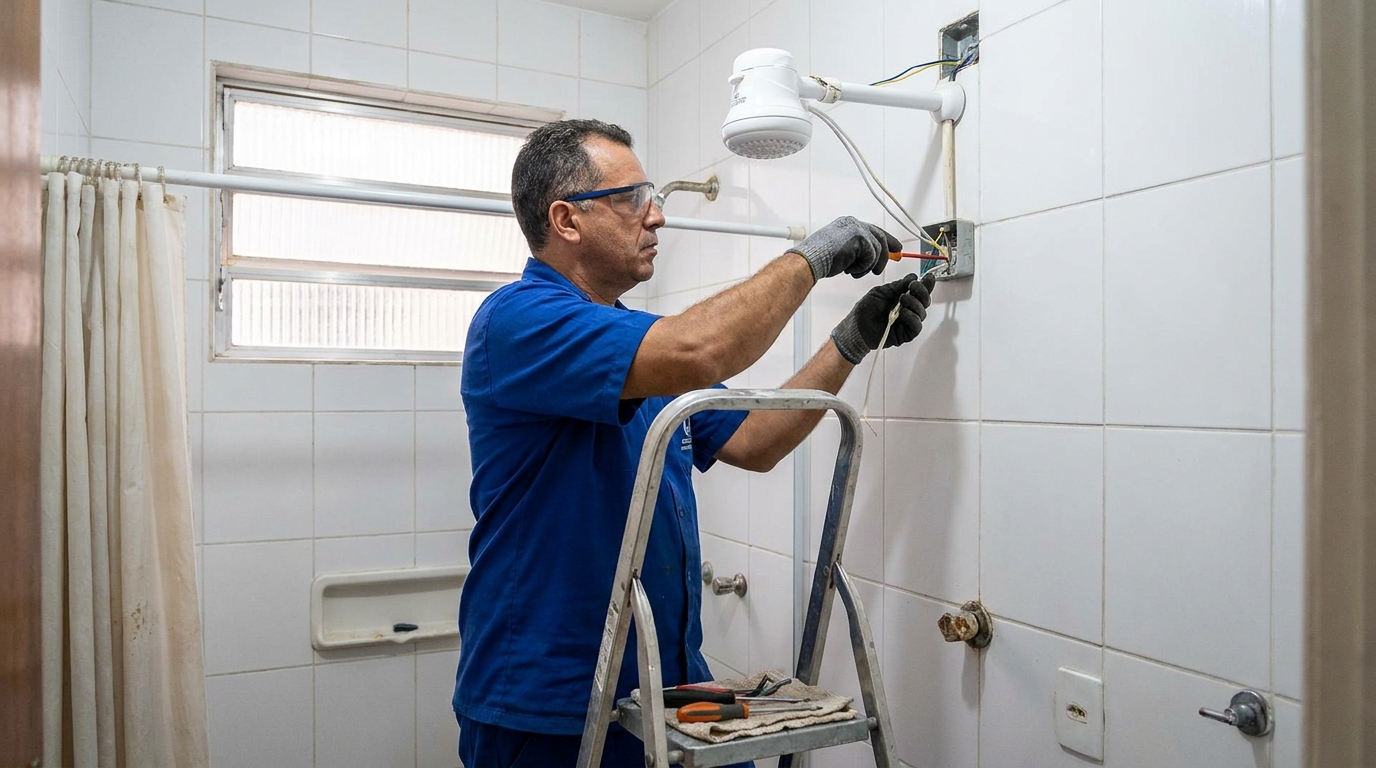 Instalação de Chuveiro Elétrico perto de mim em Campinas‑SP