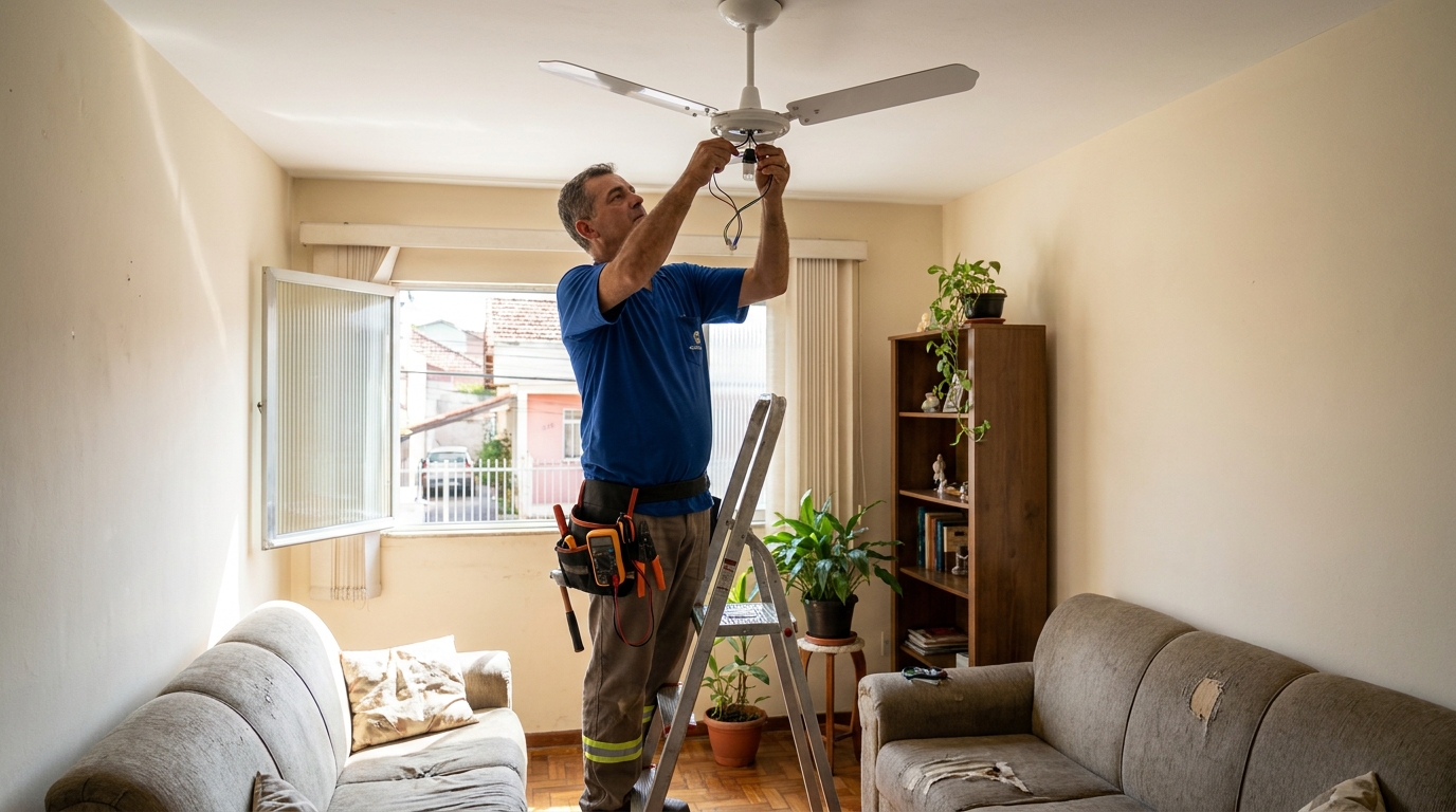 Instalação de Ventilador de Teto perto de mim em Campinas‑SP