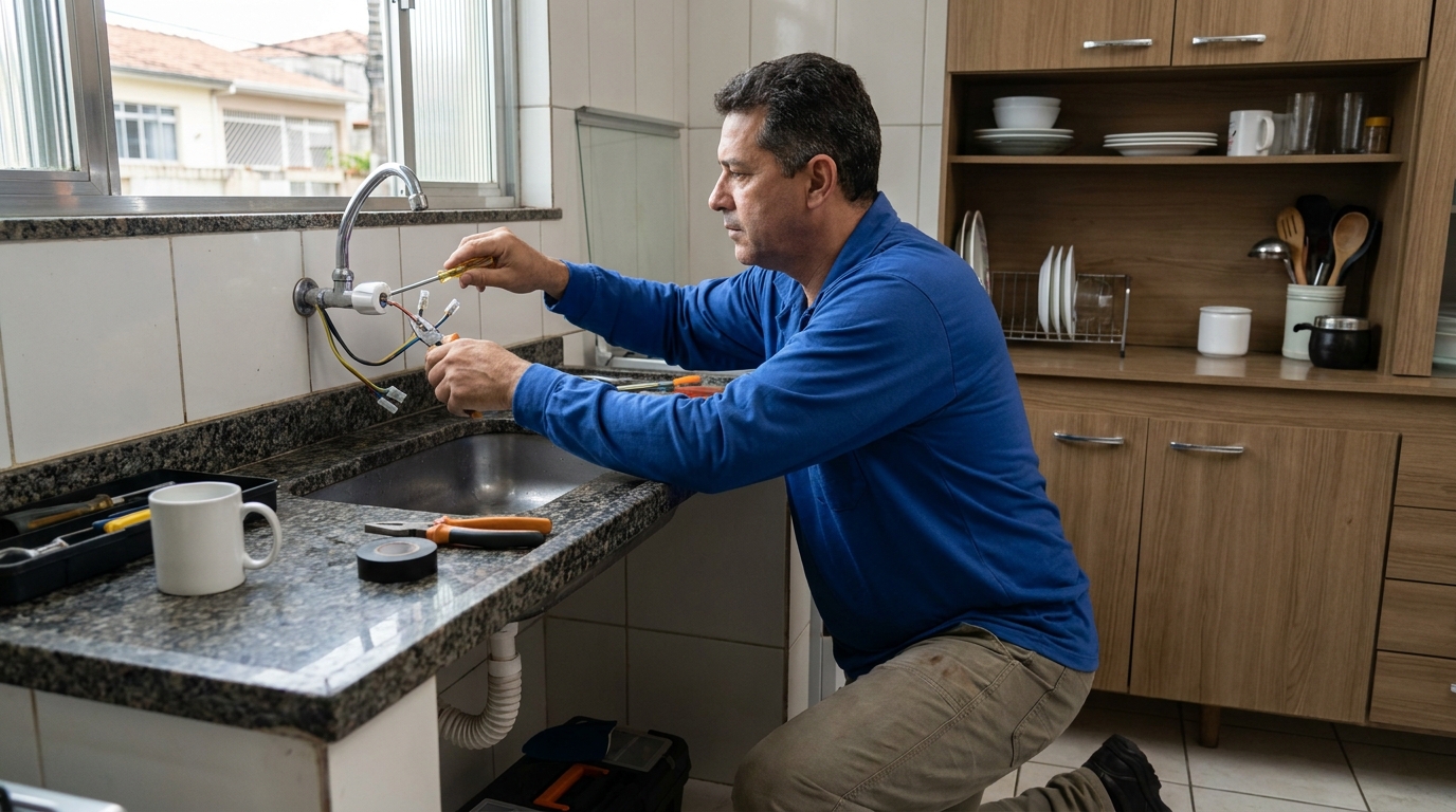 Troca de torneira eletrica em Campinas‑SP